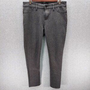 Calvin Klein  Charcoal Gray Pull On Stretch Pants Leggings Sz 8 No Front Pockets